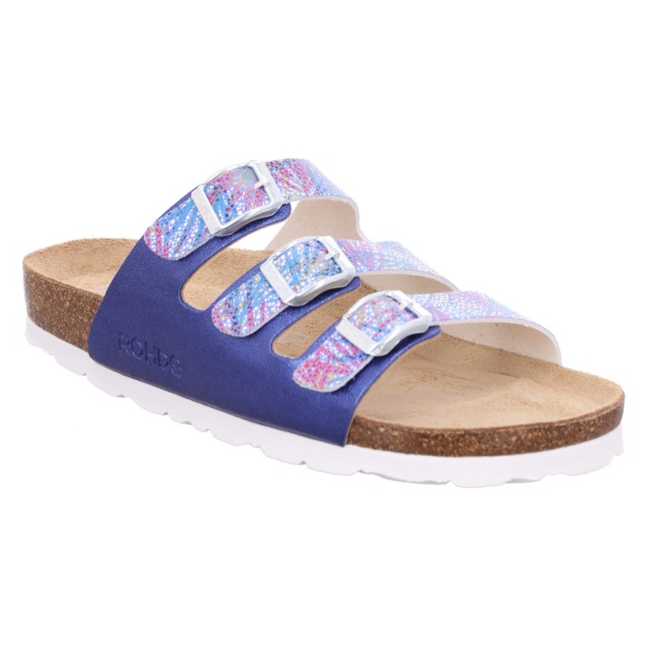 Rohde Pantolette »ALBA«, Sommerschuh, Hausschuh, Strandschuh, Schlappen mit drei Schnallen