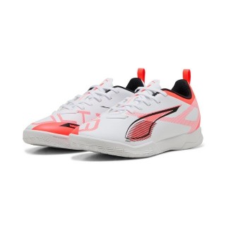 PUMA ULTRA 5 PLAY IT Jr PUMA WHITE-PUMA BLACK-GLOWING Hallenschuh