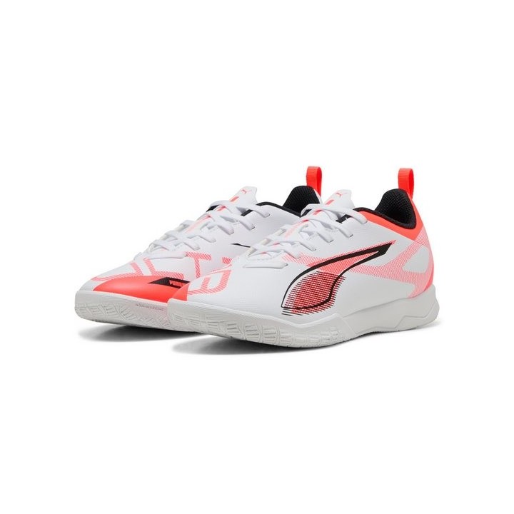 PUMA ULTRA 5 PLAY IT Jr PUMA WHITE-PUMA BLACK-GLOWING Hallenschuh