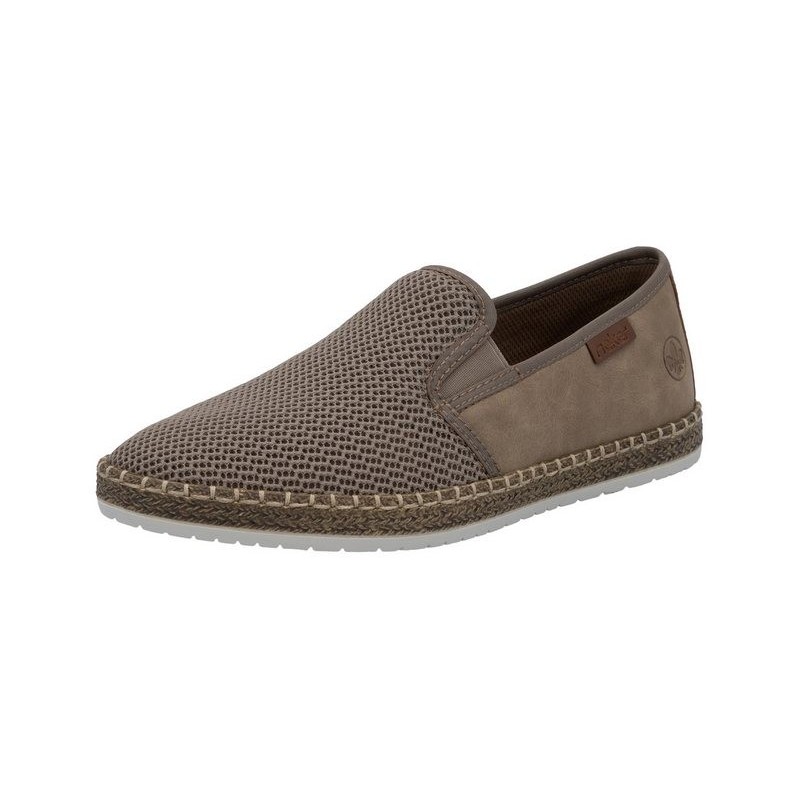 Rieker Espadrille Slipper, Strandschuh, Sommerschuh mit Stretcheinsätzen