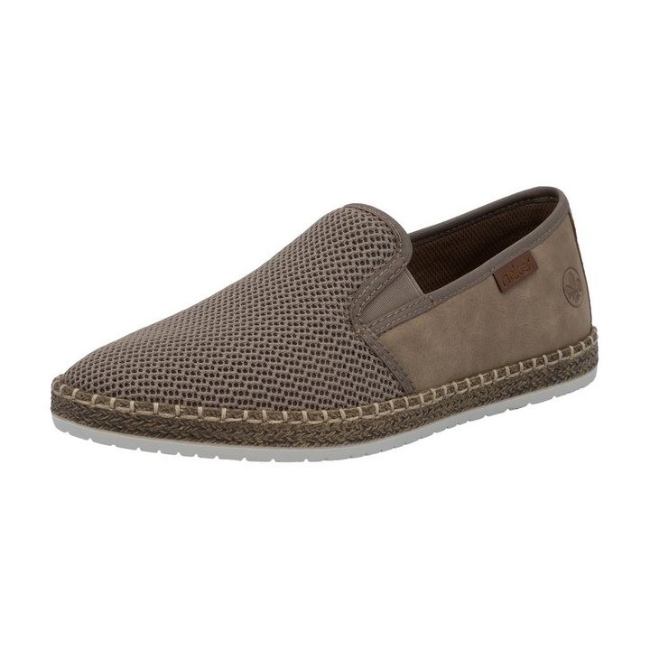 Rieker Espadrille Slipper, Strandschuh, Sommerschuh mit Stretcheinsätzen