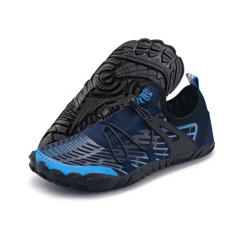 Aqua Speed SALMO Gr. 43 – Navy/Blau – Wasserschuhe mit Handtuch Wasserschuh (Salmo Herrenmodell – bequem & langlebig bei tägl