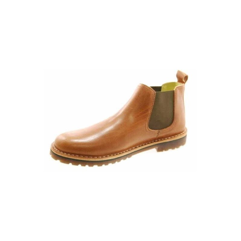 Grünbein Herren Chelsea Boots Reto lose Einlage, camel 40