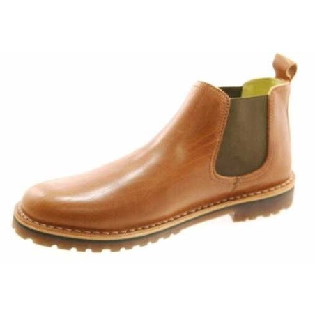 Grünbein Herren Chelsea Boots Reto lose Einlage, camel 40