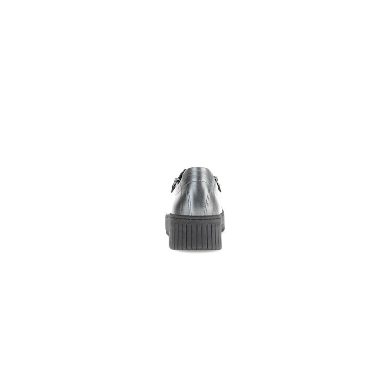 Schnürschuh in Silber von Gabor 37