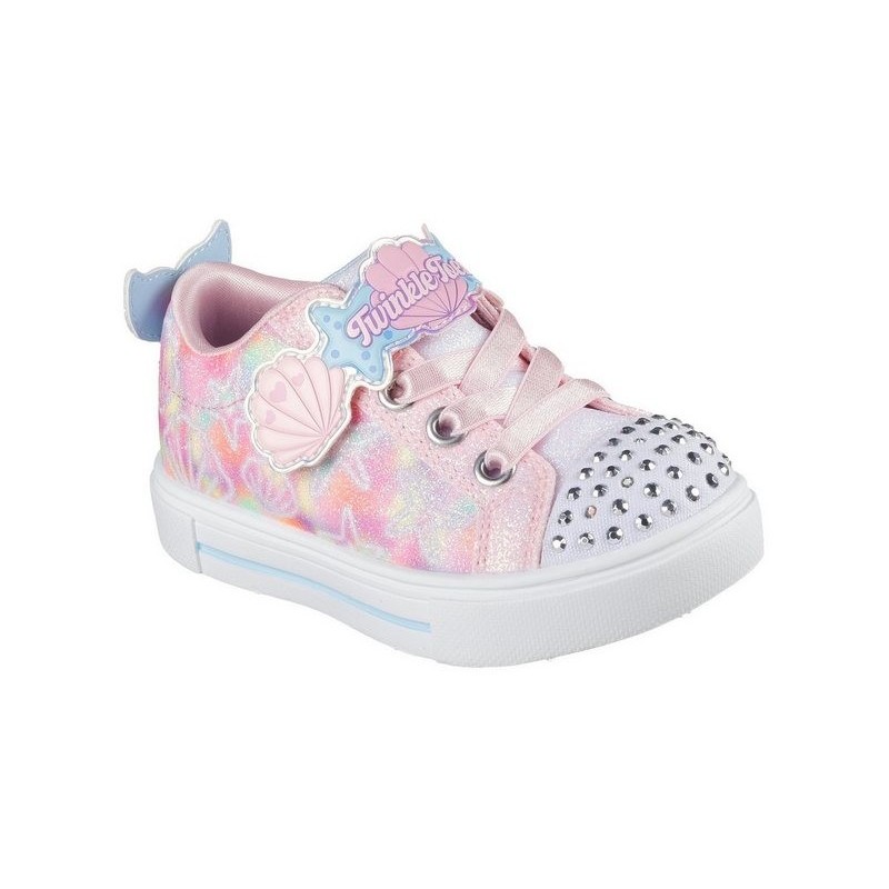 Skechers TWINKLE SPARKS LIGHTS Lauflernschuh, Sneaker,Blink,-Klettschuh mit Glitzer, Größenschablone zum Download