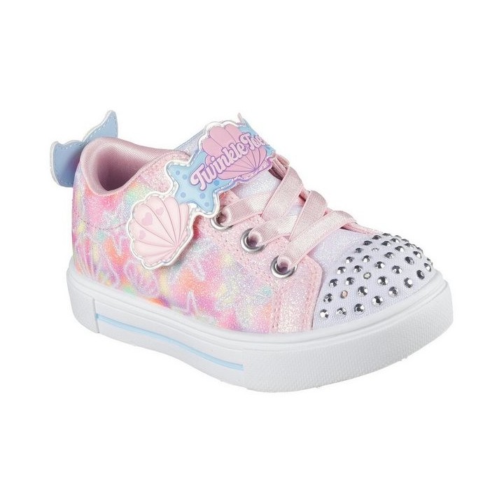 Skechers TWINKLE SPARKS LIGHTS Lauflernschuh, Sneaker,Blink,-Klettschuh mit Glitzer, Größenschablone zum Download