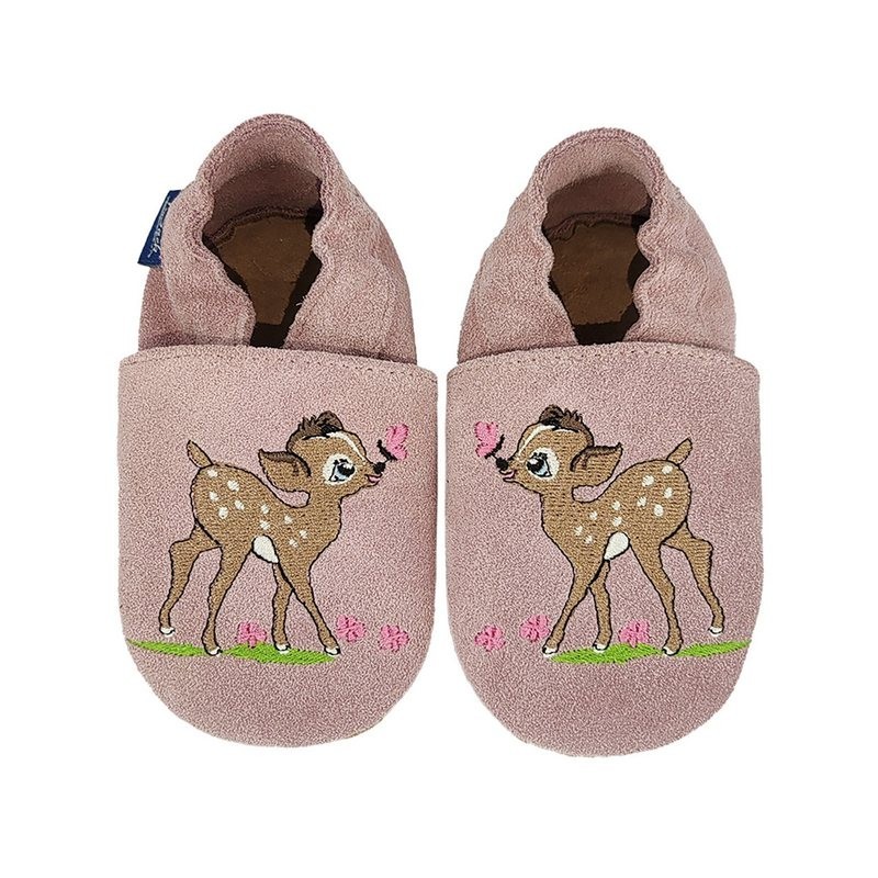 Beck Krabbelschuh Flecki Krabbelschuh Rutschfeste Rauledersohle für sicheren Halt