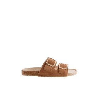 Next Hausschuhe mit Schnalle aus Veloursleder Hausschuh (1-tlg)