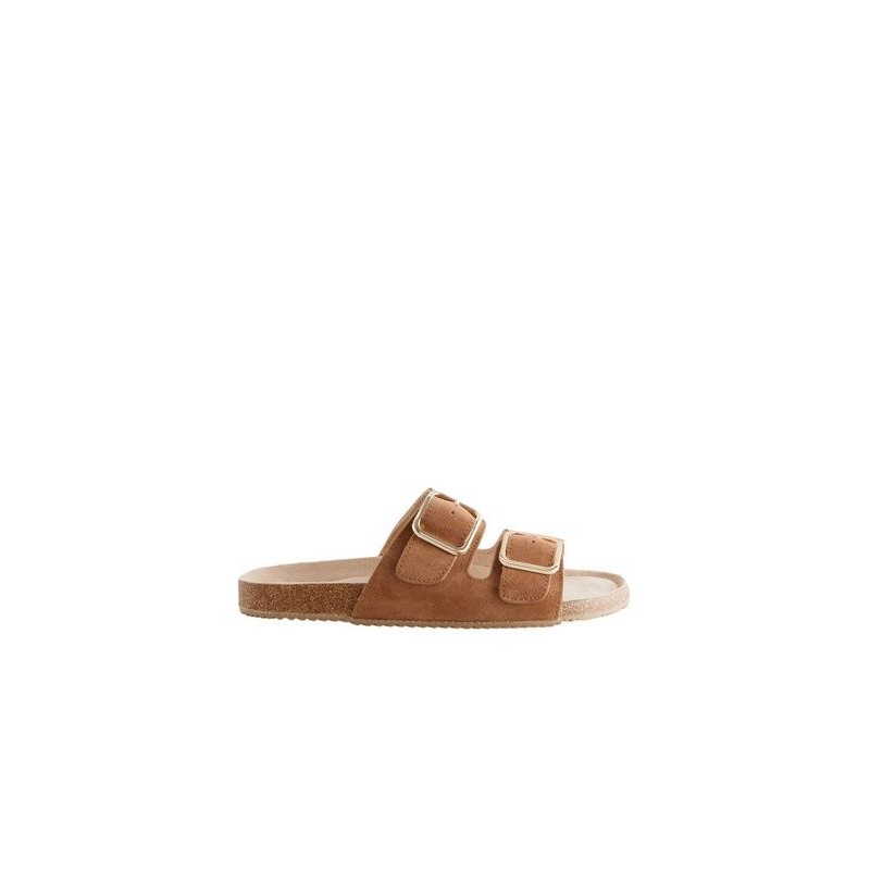 Next Hausschuhe mit Schnalle aus Veloursleder Hausschuh (1-tlg)