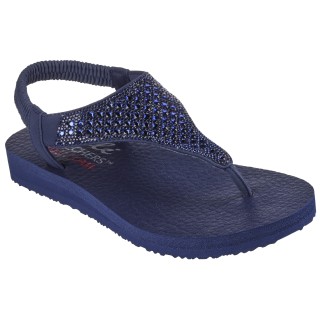 Skechers Sandale »MEDITATION-ROCKSTAR«, Sommerschuh, Sandalette, Riemchensandale, mit Glitzersteinen