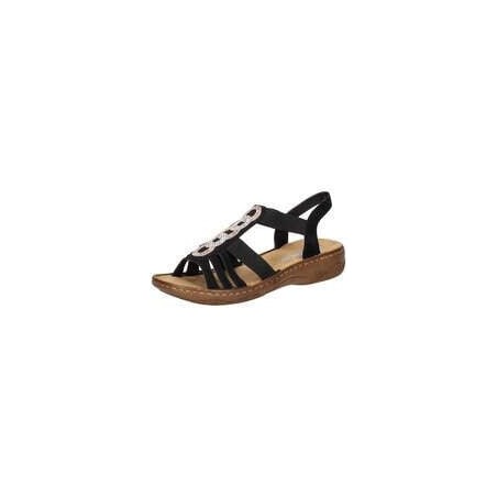 Rieker Sandale Damen schwarz|schwarz|schwarz|schwarz|schwarz|schwarz|schwarz