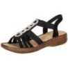 Rieker Sandale Damen schwarz|schwarz|schwarz|schwarz|schwarz|schwarz|schwarz