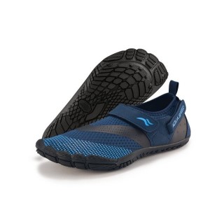 Aqua Speed Komfort-Strandschuhe AGAMA Gr. 43 – Navy/Schwarz/Hellblau Wasserschuh (Strandschuhe für Herren – geeignet für Pool