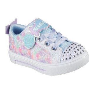 Skechers TWINKLE SPARKS LIGHTS Lauflernschuh, Sneaker,Blink,-Klettschuh mit Glitzer, Größenschablone zum Download