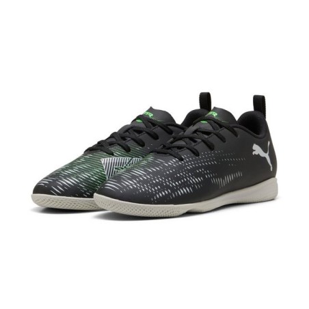 PUMA FUTURE 8 PLAY IT Jr PUMA BLACK-COOL LIGHT GRAY-FLU Hallenschuh