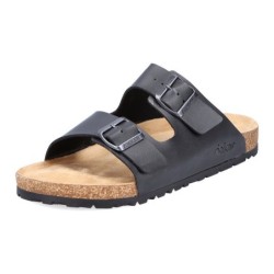 Rieker Pantolette, Sommerschuh, Schlappen, Hausschuh, mit zwei Schnallenverschlüsse