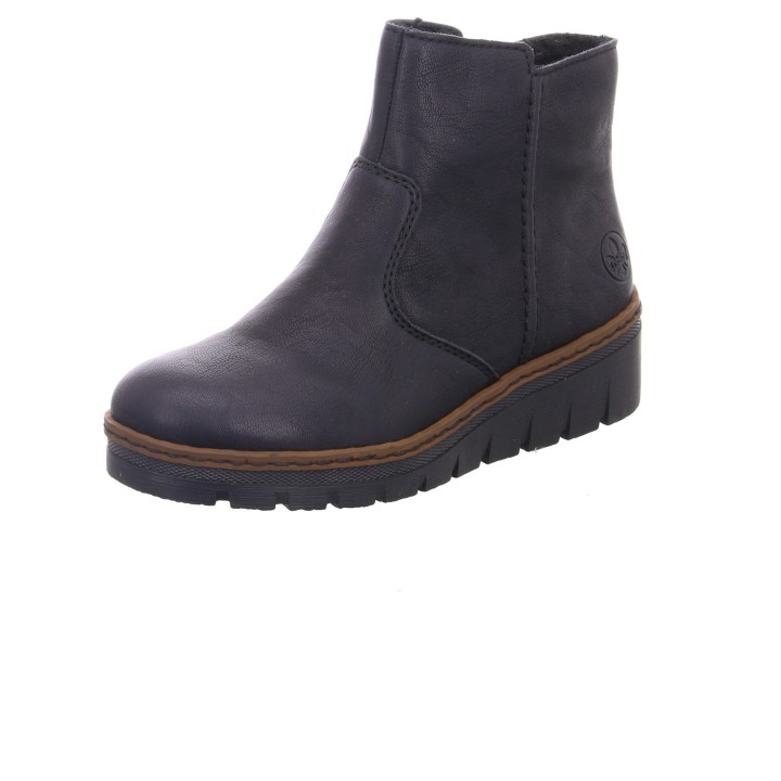 Enkellaarsjes met sleehak - schwarz 40