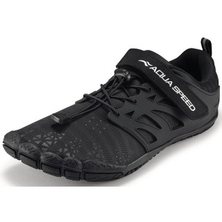Aqua Speed Taipan Strandschuhe Gr. 43 – Schwarz mit Handtuchbeilage Wasserschuh (Grip-Schuhe für Ufer, Dusche & Steg – sicher