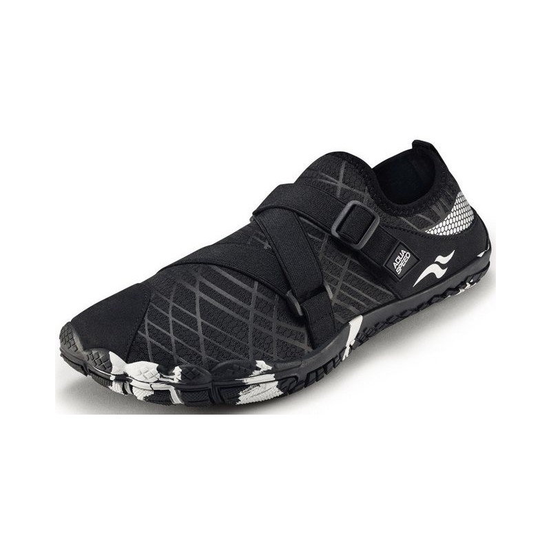 Aqua Speed Tortuga Aqua Sneaker Gr. 45 – Schwarz + Handtuch inklusive Wasserschuh (Wasserschuhe mit Schnellverschluss – kompa