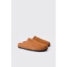 Braune Mules aus Wildlederimitat - Beige - 43, Beige