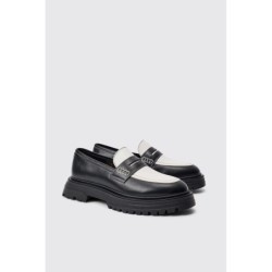Schwarzer PU-Loafer - 41, Schwarz
