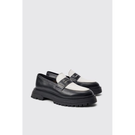 Schwarzer PU-Loafer - 41, Schwarz