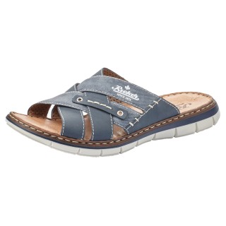 Rieker Pantolette, Sommerschuh, Schlappen, Poolslides, mit Leder-Innensohle