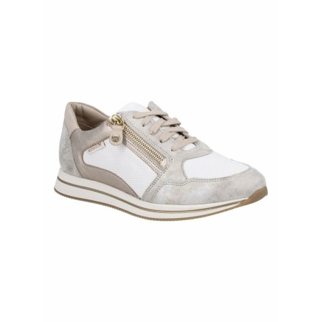 - MEPHISTO LEENIE | Damen Sneaker Beige Leder Metallisches G... 8