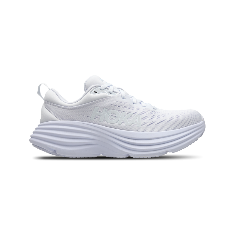 Hoka Bondi 8 Damen Schuhe - Weiß - Größe: 37 1/3 - Netz/Synthetik - Foot Locker