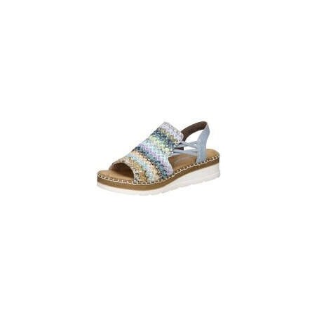 Rieker Keilsandale Damen blau|blau