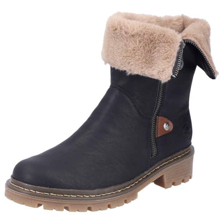 Rieker Winterstiefelette, mit Reißverschluss an der Außenseite