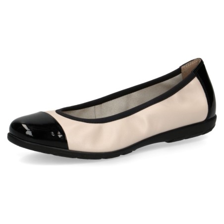Caprice Ballerina, Loafer, Slipper, Festtags Schuh mit Lack-Details