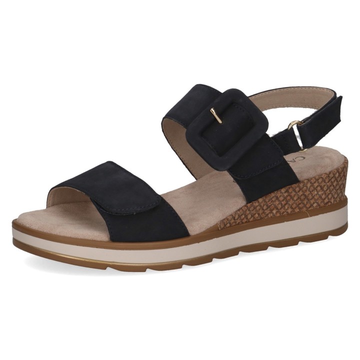 Caprice Keilsandalette, Sommerschuh, Riemchensandale in bequemer Weite