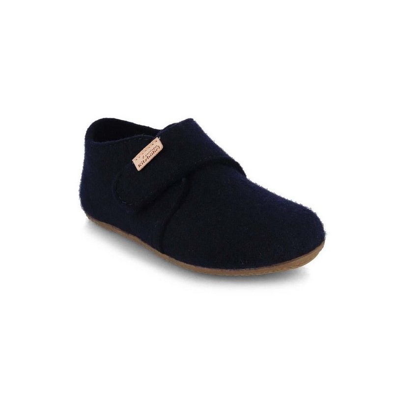 Living Kitzbühel Baby Klettschuh Filz, media blue, kinder, mädchen, jungen, winter Hausschuh