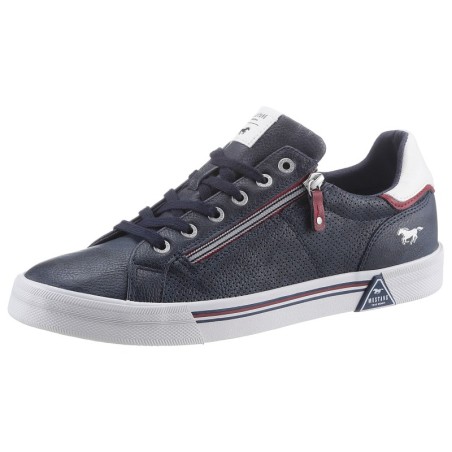 Mustang Shoes Sneaker, mit Reißverschluss an der Seite, Freizeitschuh, Halbschuh, Schnürschuh