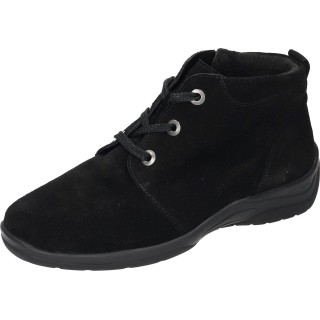 Schnürstiefelette - schwarz 4