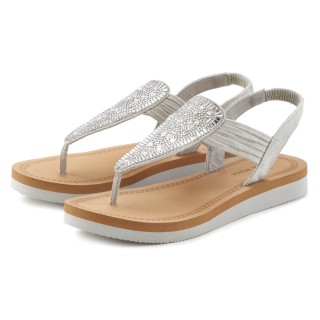 Venice Beach Badesandale »Sommerschuh«, Sandale, Badeschuh, Sommerschuh, Zehentrenner mit Glitzersteinen VEGAN
