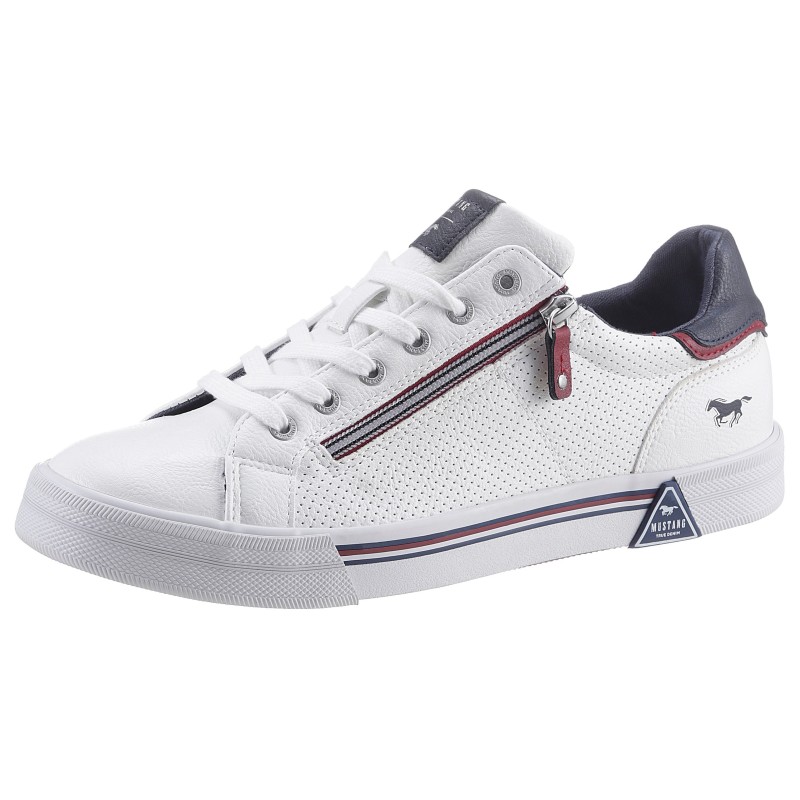 Mustang Shoes Sneaker, mit Reißverschluss an der Seite, Freizeitschuh, Halbschuh, Schnürschuh
