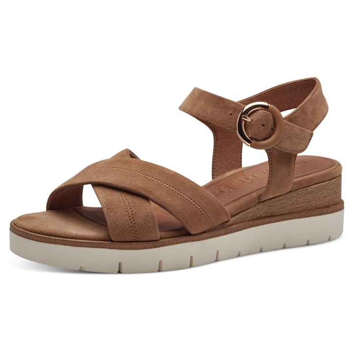 Damen  Sandalen  1-28202-42 Braun 310 Camel Leder 37