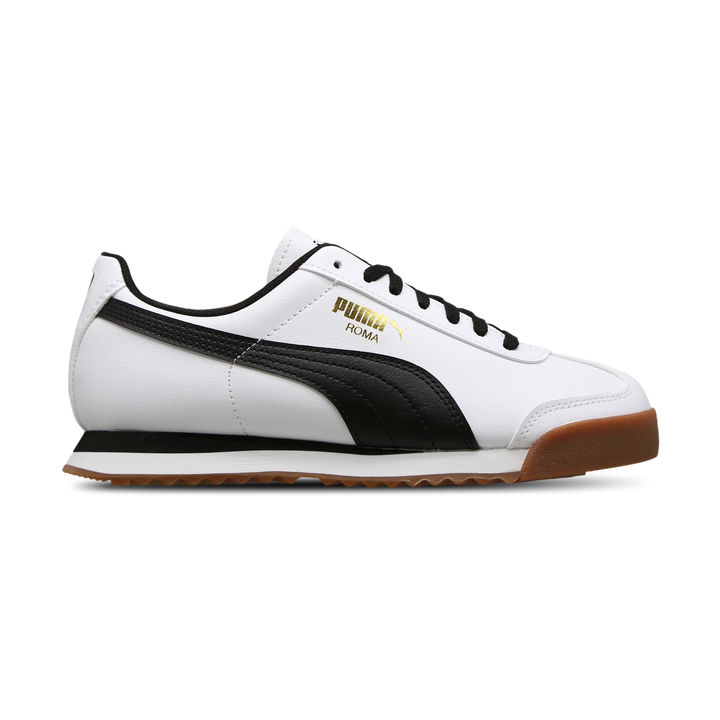 Puma Roma Unisex Schuhe - Weiß - Größe: 37.5 - Leder - Foot Locker