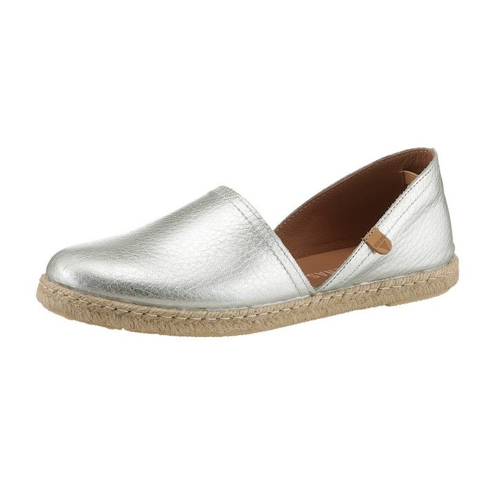VERBENAS CARMEN NUCLEO METAL Espadrille, Slipper, Sommerschuh, Strandschuh im Metallic Look
