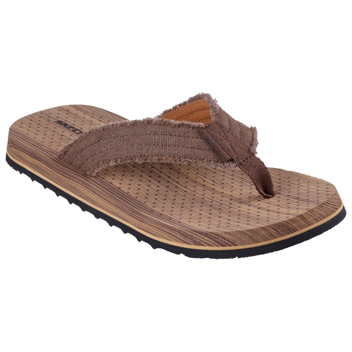 Skechers Zehentrenner »TANTRIC-FRITZ«, Sommerschuh, Schlappen, Poolslides, Badeschuh, mit weichem Zehensteg