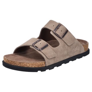 Rieker Pantolette, Sommerschuh, Strandschuh, Hausschuh mit bequemem Fußbett