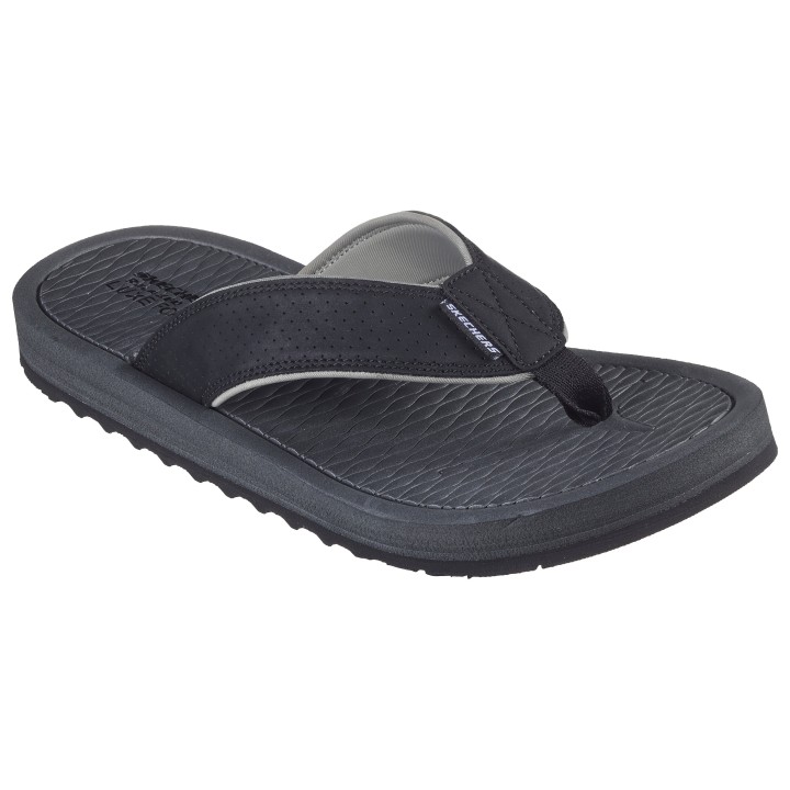 Skechers Zehentrenner »TANTRIC-COPANO«, Sommerschuh, Schlappen, Poolslides, Badeschuh, mit Luxe Foam
