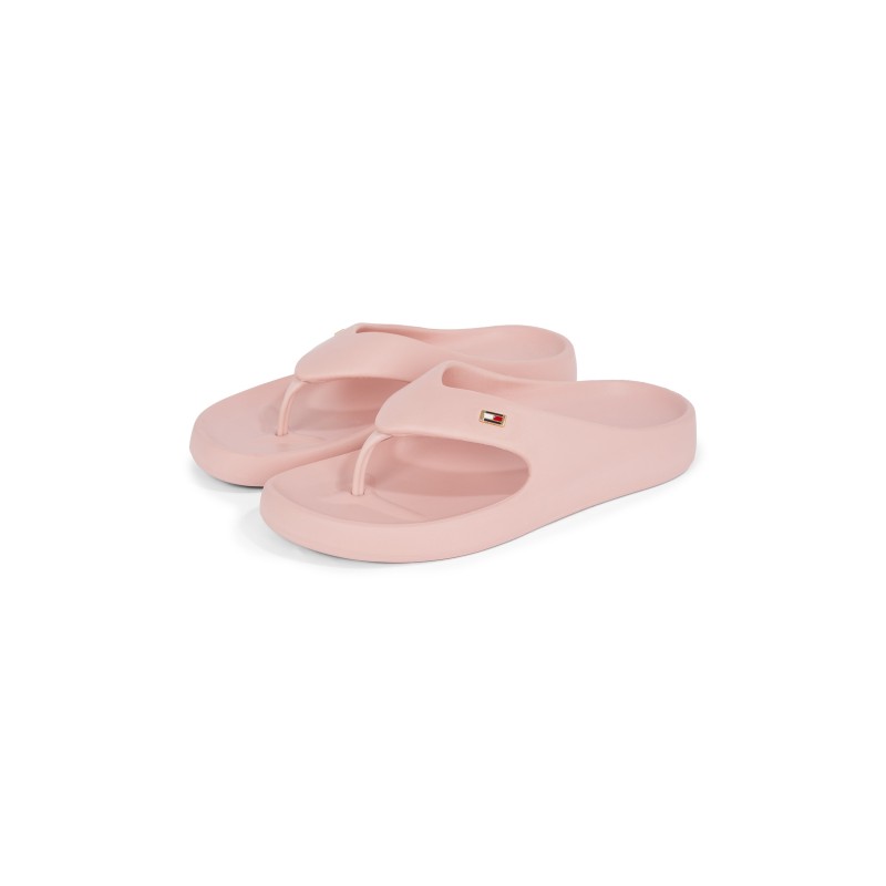 Tommy Hilfiger Zehentrenner »TH COMFORT BEACH SANDAL«, Dianette, Sommerschuh, Bequemschuh mit kleiner Logostickerei
