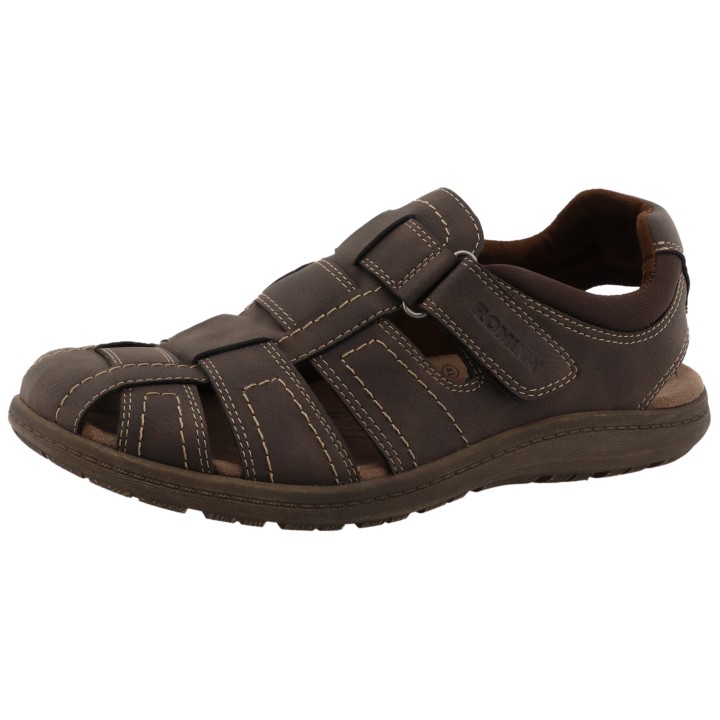 Romika Sandale, Halbschuh, Sommerschuh, Herrenschuh mit Kontrastnähten