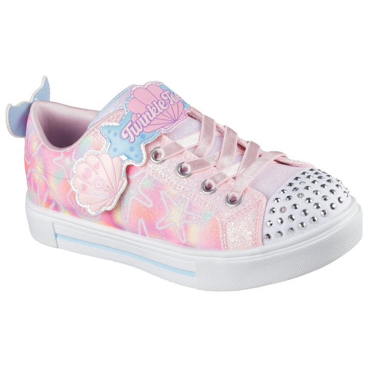 Skechers Sneaker »TWINKLE SPARKS«, Blink,-Schlupfschuh mit Glitzer+Strass, Größenschablone zum Download