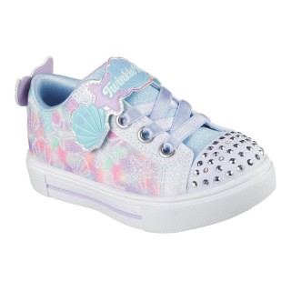 Skechers Lauflernschuh »TWINKLE SPARKS LIGHTS«, Sneaker,Blink,-Klettschuh mit Glitzer, Größenschablone zum Download