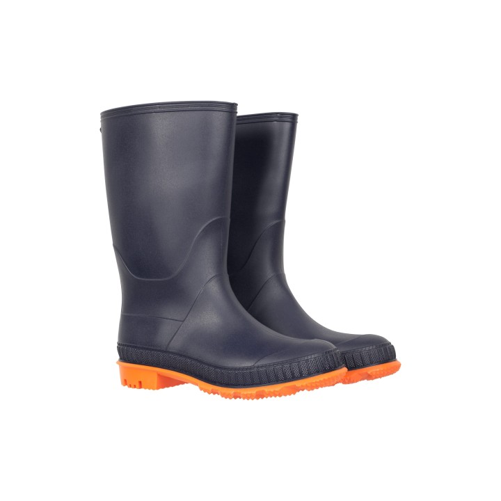 Einfarbige Kinder Gummistiefel - Orange